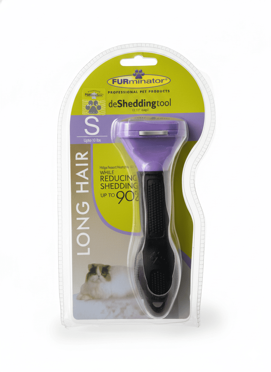 Cepillo Furminator / Deslanador para Gatos – Reduce Pelo Suelto (Pelo Corto o Largo) - Miau Club