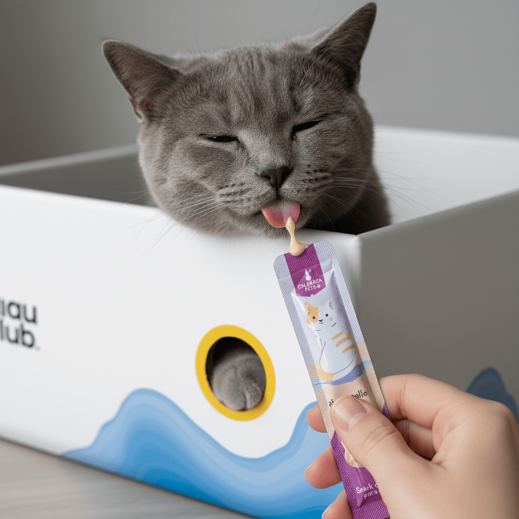 Snack cremoso para gatos sabor a Pollo X 5und - Miau Club