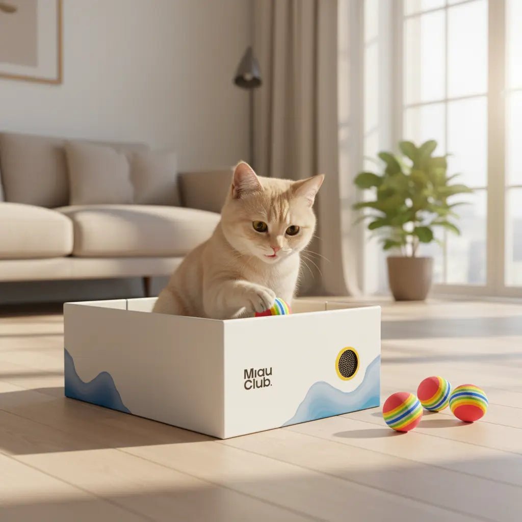 Combo Rasca Feliz 🤗 (Rascador + Set pelotas + Catnip) - Miau Club