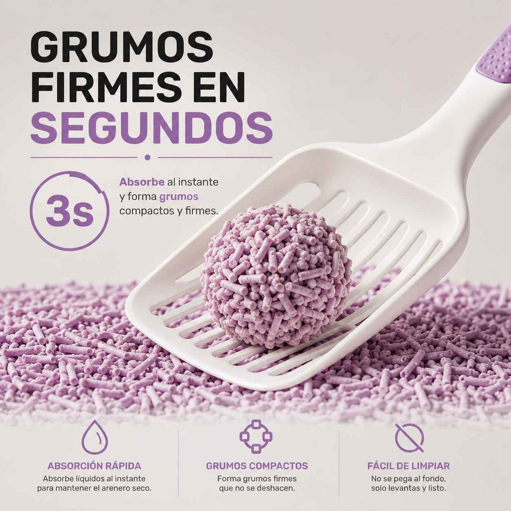 Arena de Tofu Saludable para Gatos: Natural y sin Polvo - Miau Club