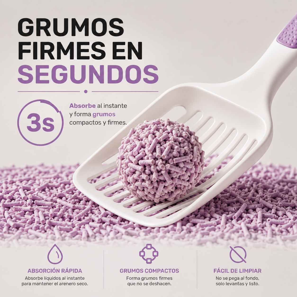 Arena de Tofu Saludable para Gatos: Natural y sin Polvo - Miau Club