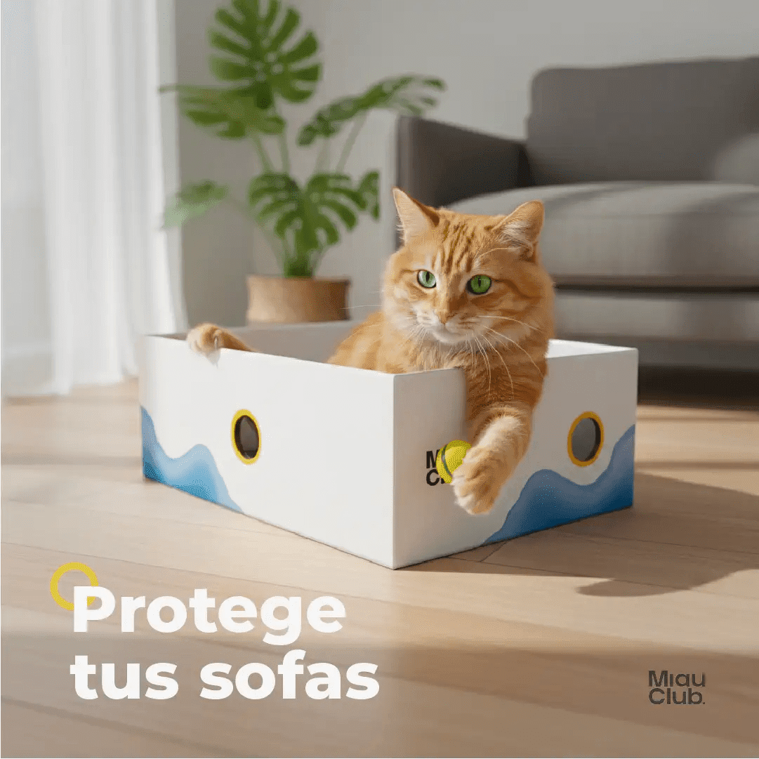 El rascador que tu gato sí va a usar | Salva tus muebles - Miau Club