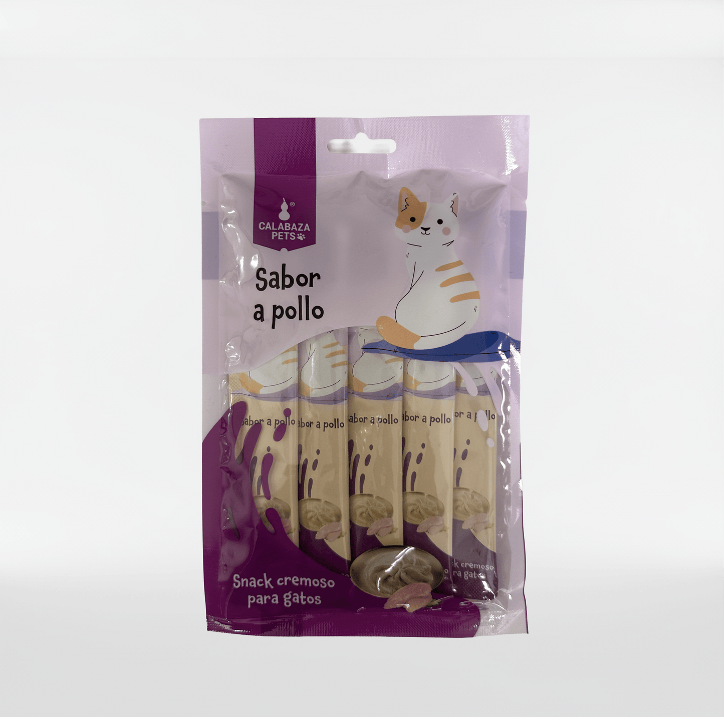Snack cremoso para gatos sabor a Pollo X 5und - Miau Club