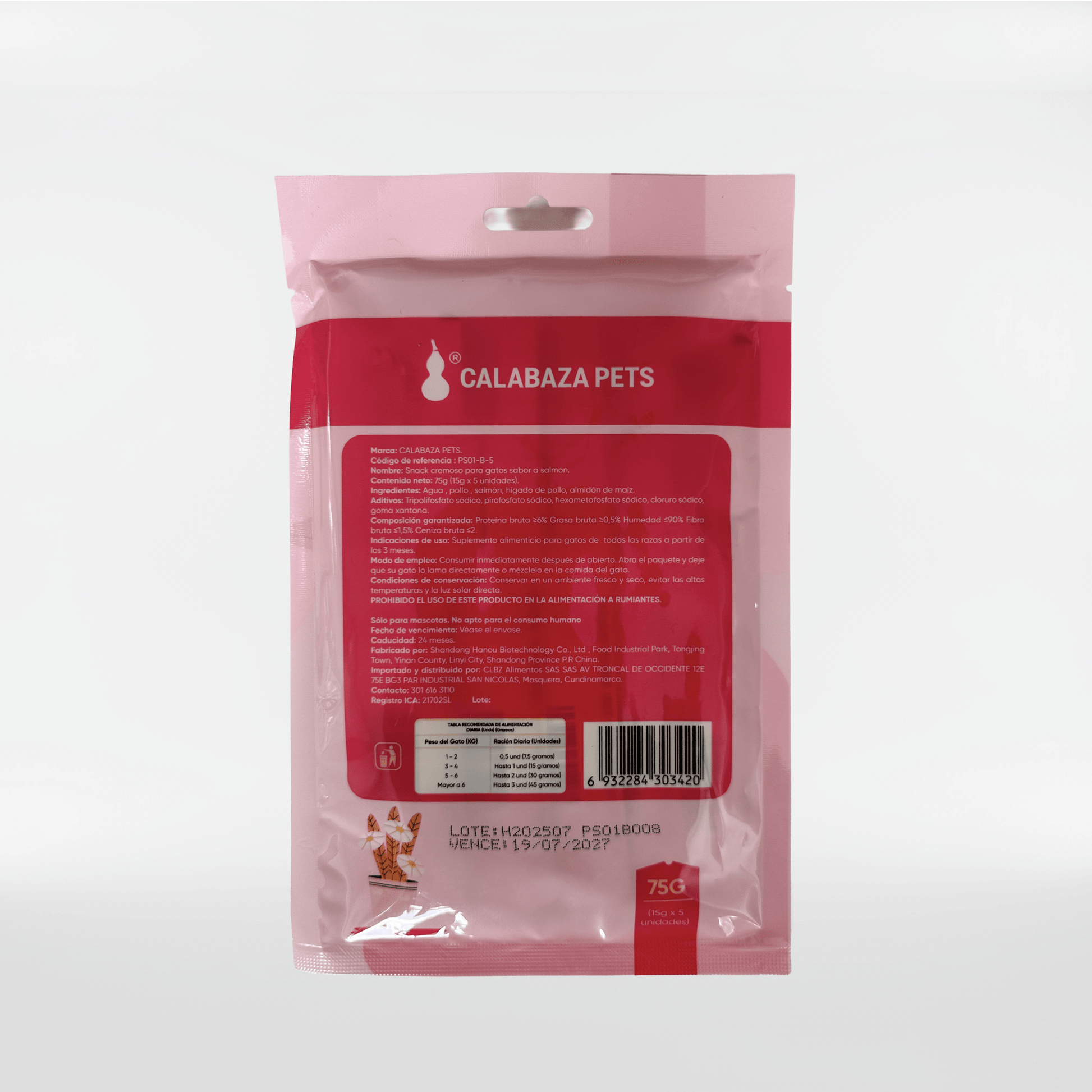 Snack cremoso para gatos sabor a Salmon X 5und - Miau Club